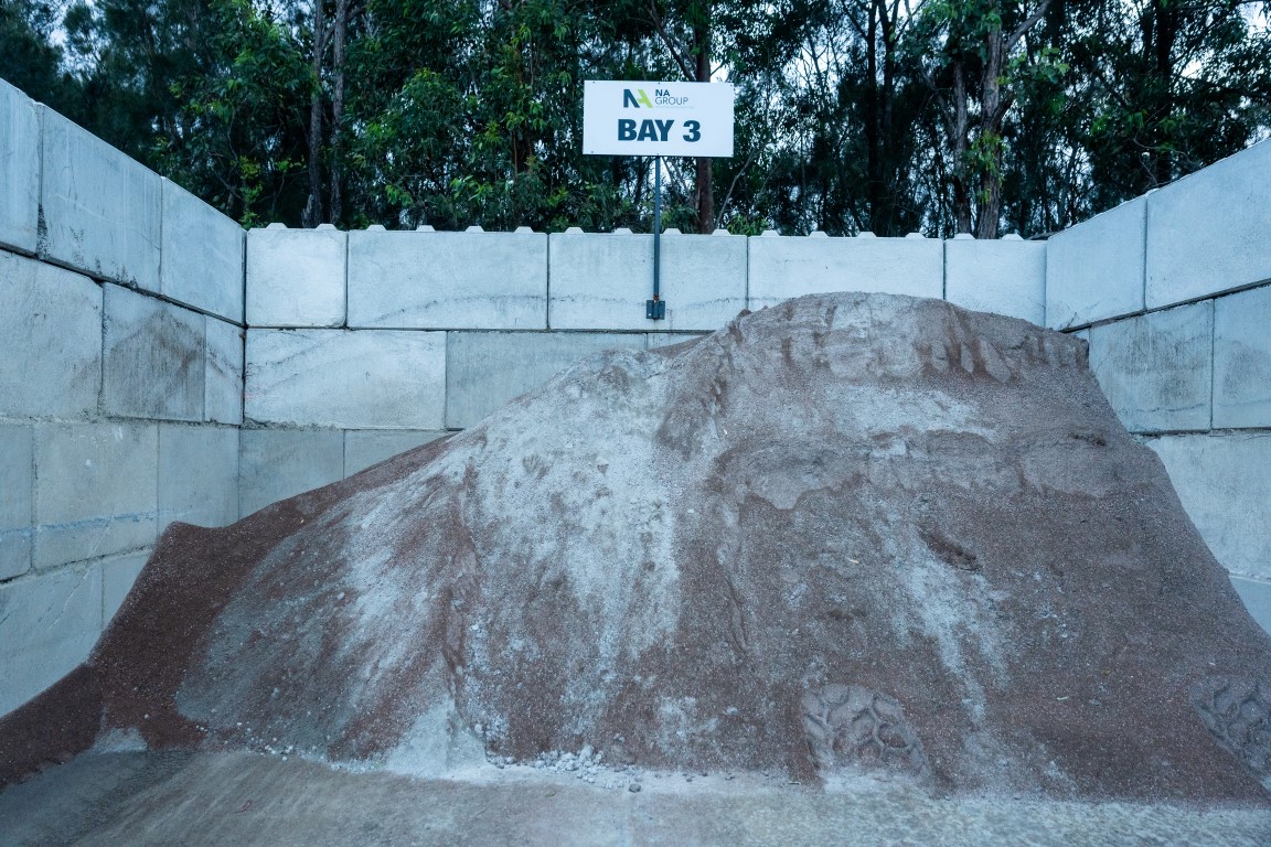Recycled sand